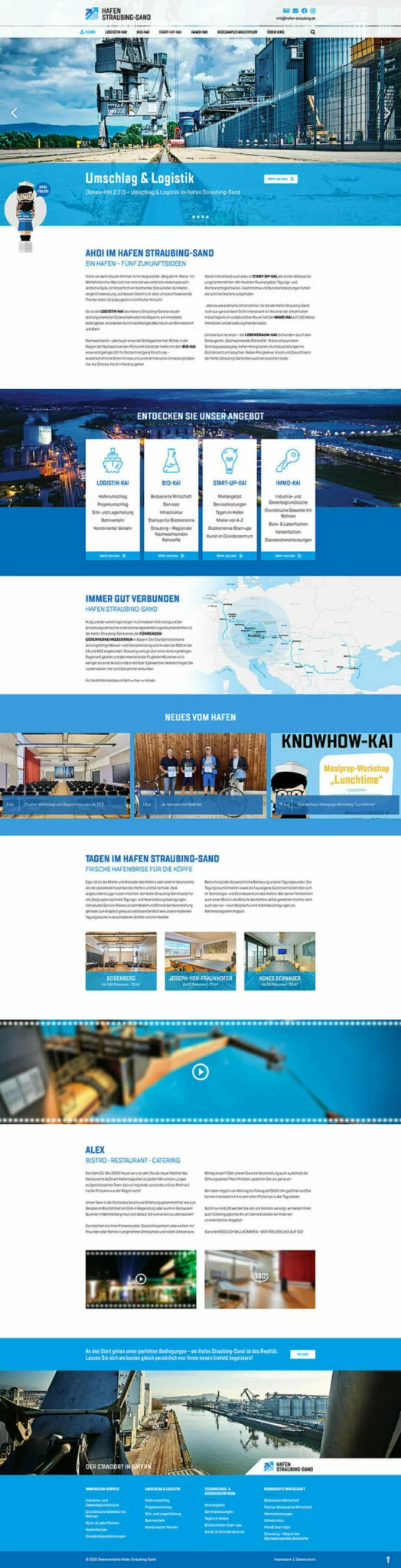Website Hafen Straubing-Sand