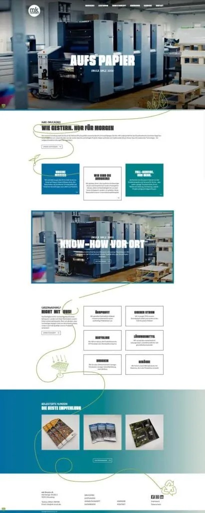 Website MK Druck