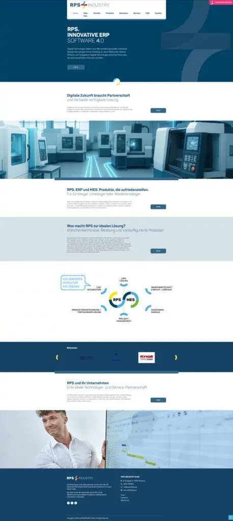 Website RPS4Industry ERP-Software